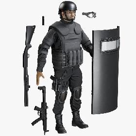 3D Daniel SWAT Uniform With Equipment model